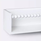 Mensole a muro decorative con perline - Bianche, Cornice in MDF