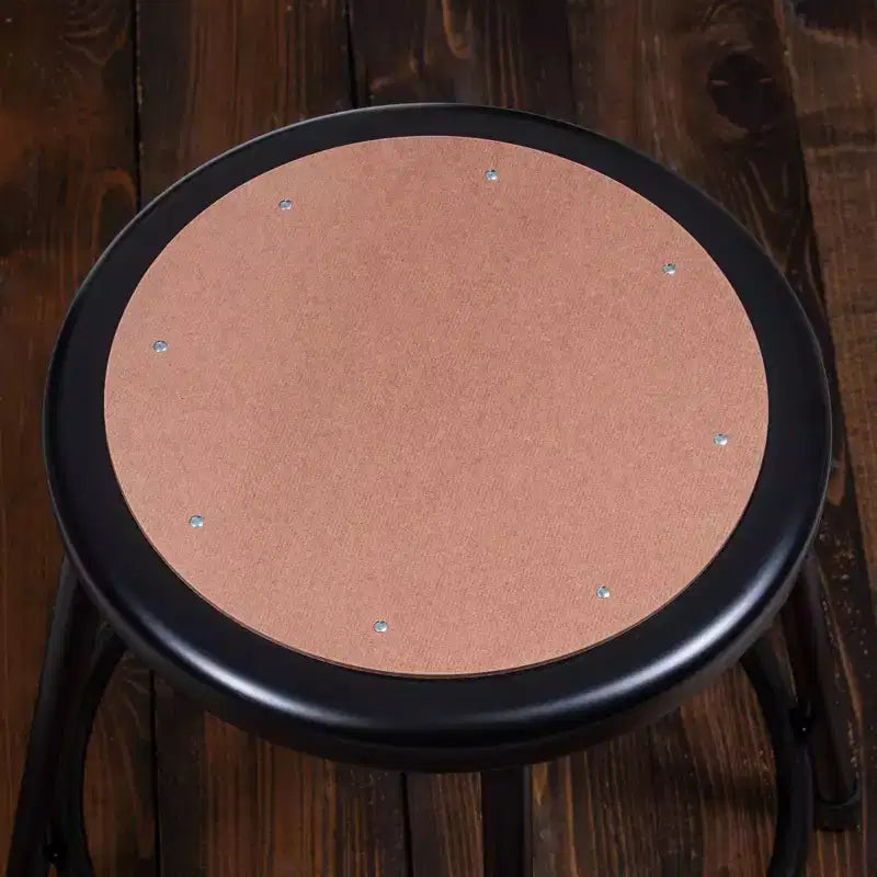 Set di 2 sgabelli da bar Hampden Furnishings regolabili in altezza da 81 a 99 cm, in acciaio resistente, colore nero: telaio rotondo moderno, capacità 136 kg