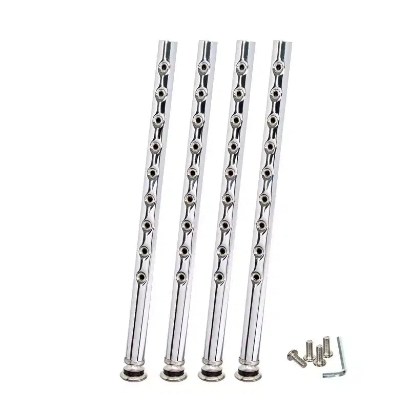 Set di 2 sgabelli da bar Hampden Furnishings regolabili in altezza da 81 a 99 cm, in acciaio resistente, colore nero: telaio rotondo moderno, capacità 136 kg