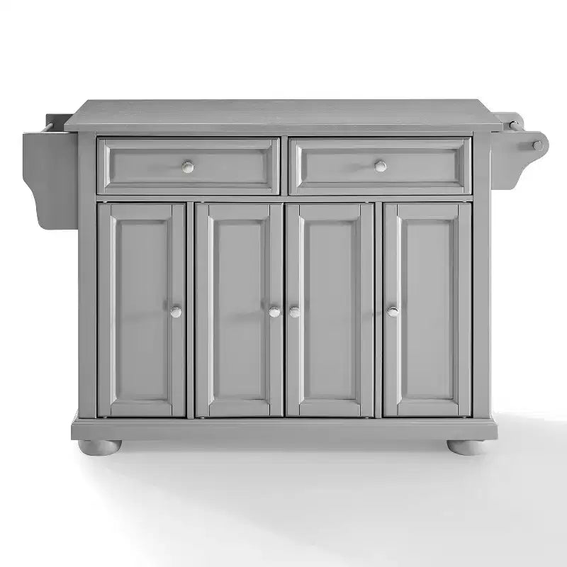 Carrello da cucina con isola e piano in acciaio inox e contenitore