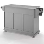 Carrello da cucina con isola e piano in acciaio inox e contenitore