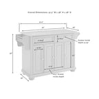 Carrello da cucina con isola e piano in acciaio inox e contenitore