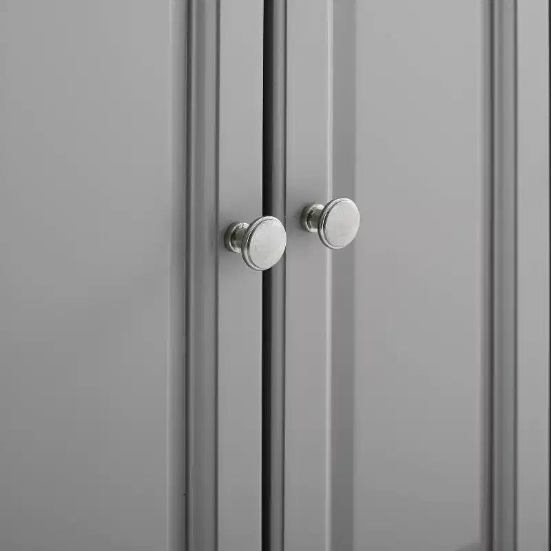 Carrello da cucina con isola e piano in acciaio inox e contenitore
