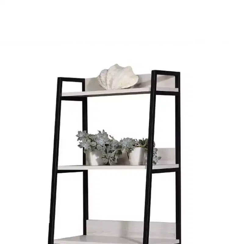 Libreria a scaletta a 5 ripiani da 170 cm con struttura in metallo