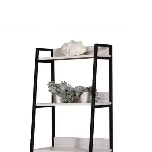 Libreria a scaletta a 5 ripiani da 170 cm con struttura in metallo