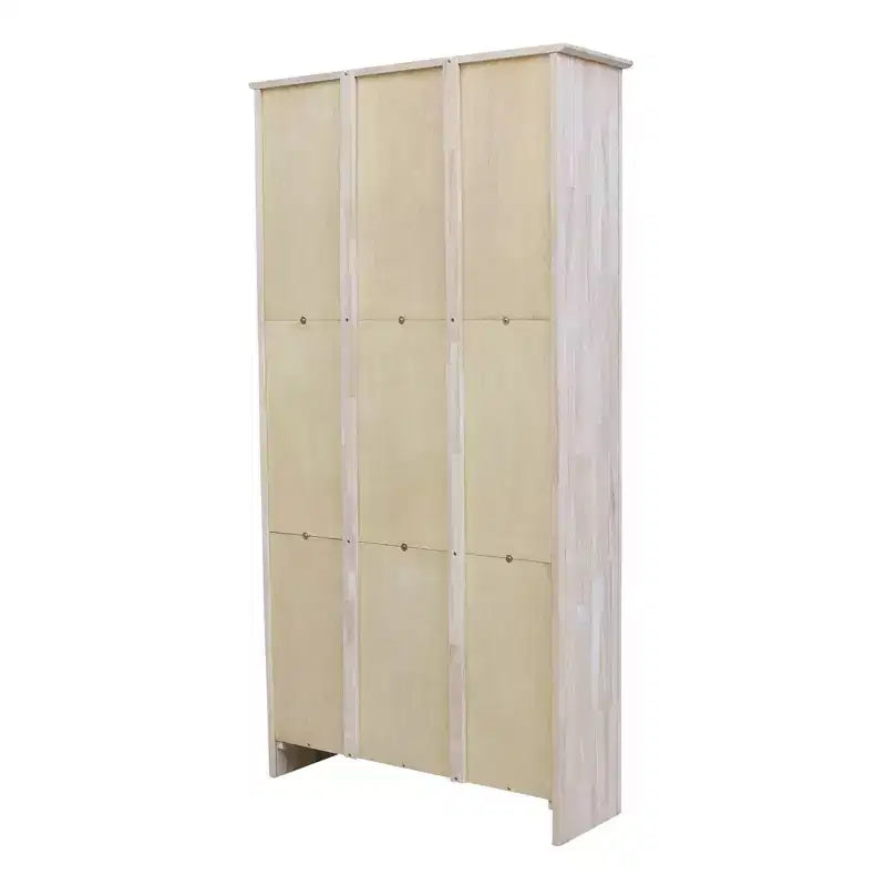 Libreria Shaker non rifinita 183 x 96 cm – Pará in legno massiccio, 6 ripiani