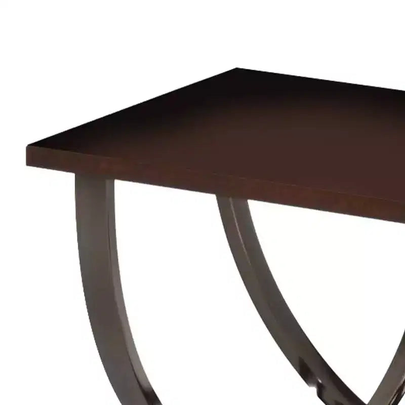 Tavolino quadrato 60 cm – Struttura in metallo e piano in legno