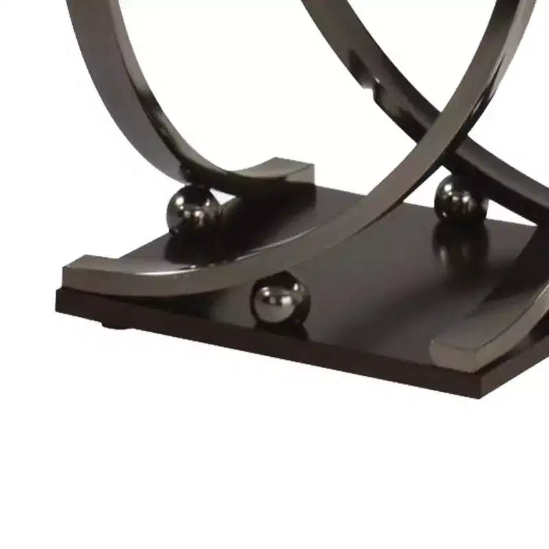 Tavolino quadrato 60 cm – Struttura in metallo e piano in legno