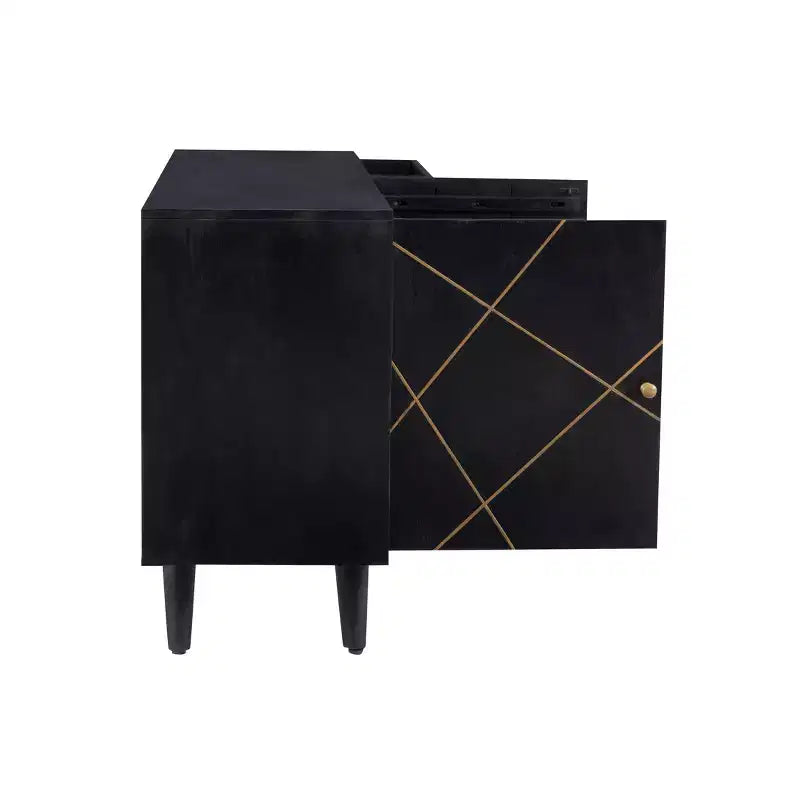 Consolle da 58" in stile moderno di metà secolo con cassetti
