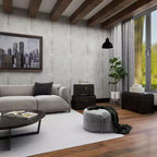 Set di 3 Bauli Decorativi Contenitori – Marrone Scuro, Finitura Anticata