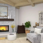 Cassettiera tradizionale in similpelle e legno con 3 cassetti – Marrone