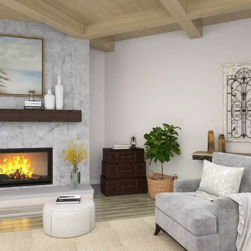 Cassettiera tradizionale in similpelle e legno con 3 cassetti – Marrone