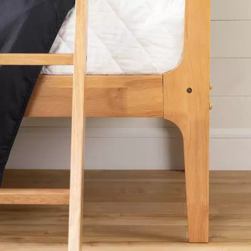Letto a castello matrimoniale moderno con struttura in legno laminato