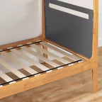 Letto a castello matrimoniale moderno con struttura in legno laminato
