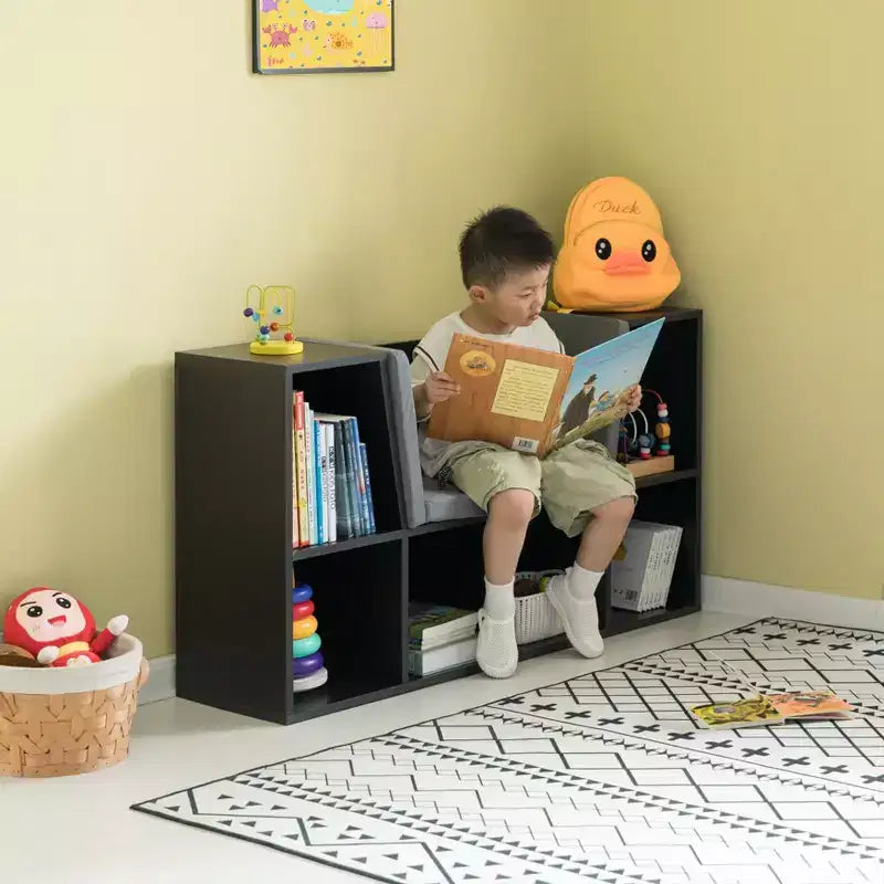 Libreria Multifunzione con Angolo Lettura Imbottito