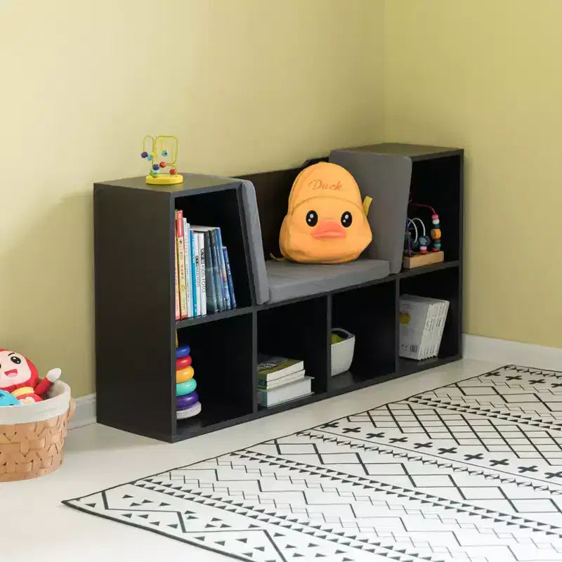 Libreria Multifunzione con Angolo Lettura Imbottito