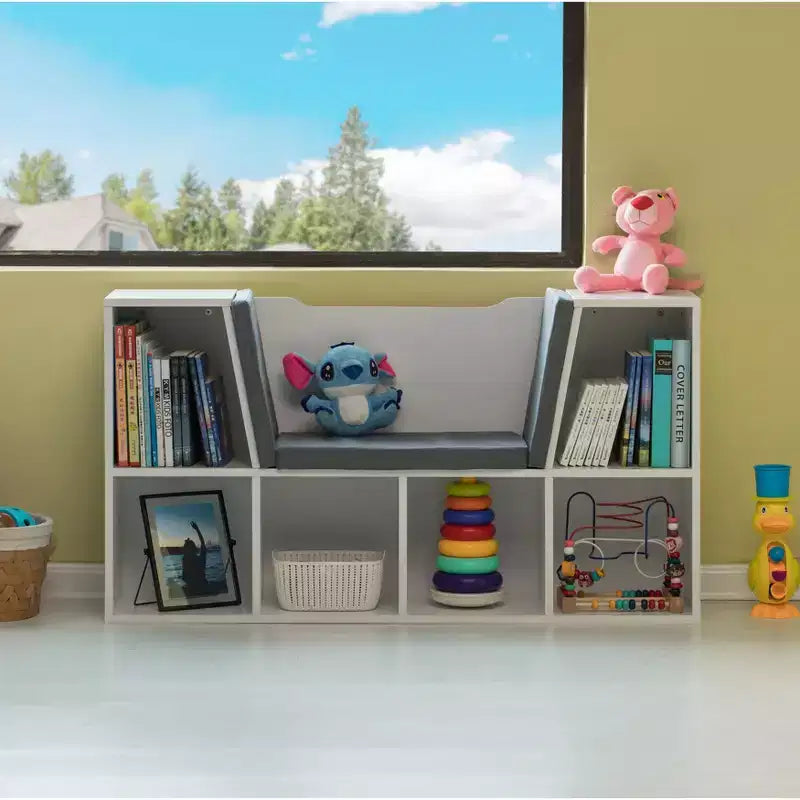 Libreria Multifunzione con Angolo Lettura Imbottito