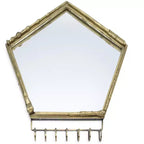 Ukonic Harry Potter Wand Wall Mirror with Jewelry Hooks Storage Rack