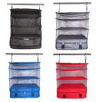 Maison Products Space Saving Travel Luggage Organizer and Packing Cube With Built In Hanging Shelves and Laundry Storage Compartment - Large