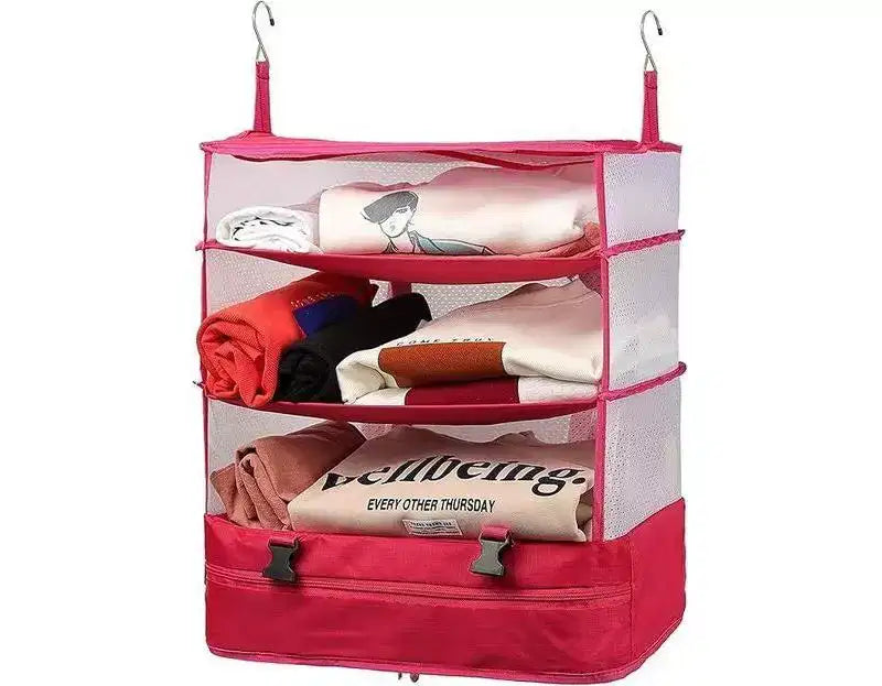 Organizzatore da Viaggio a Scomparti (3 piani) con Scomparto per il Bucato - Grande