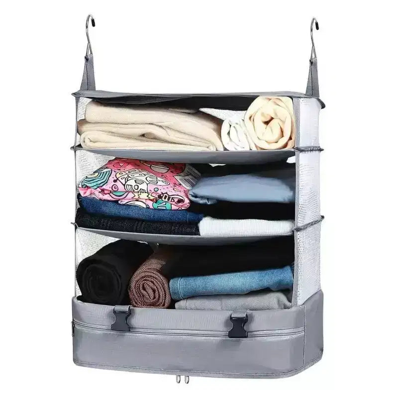 Organizzatore da Viaggio a Scomparti (3 piani) con Scomparto per il Bucato - Grande