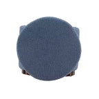 Pouf Contenitore Rotondo Rivestito in Similpelle