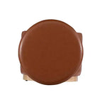 Pouf Contenitore Rotondo Rivestito in Similpelle