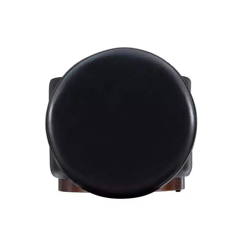 Pouf Contenitore Rotondo Rivestito in Similpelle