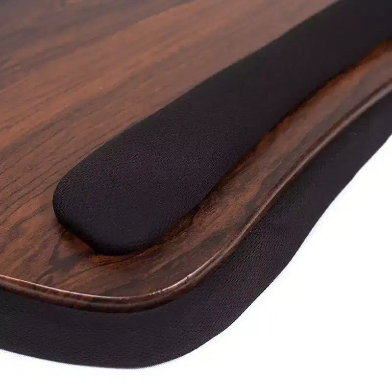 Scrivania compatta da grembo con cuscino in memory foam – Argento