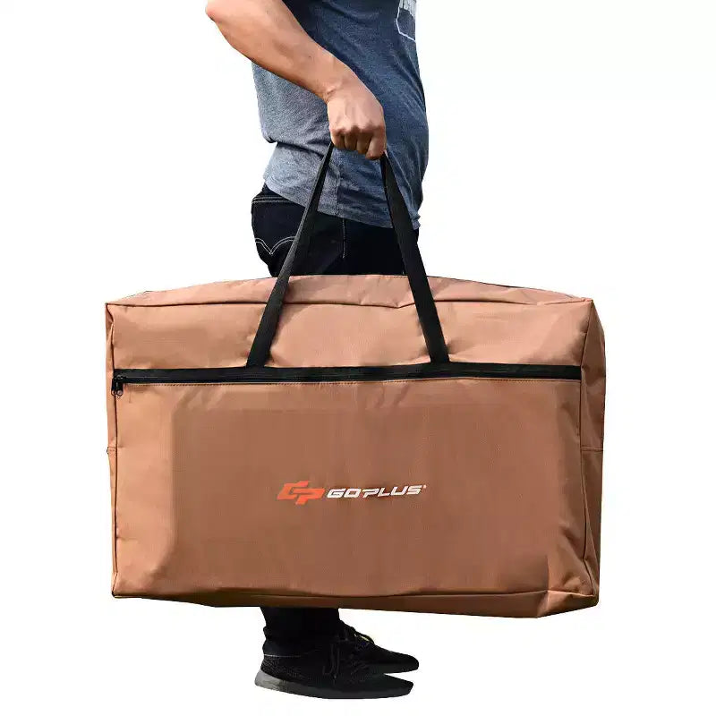 Tavolo pieghevole da campeggio per grigliate con paravento e borsa per il trasporto